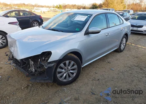 2012 Volkswagen Passat 2.5L S из США, поврежденный, VIN 1VWAP7A39CC062319